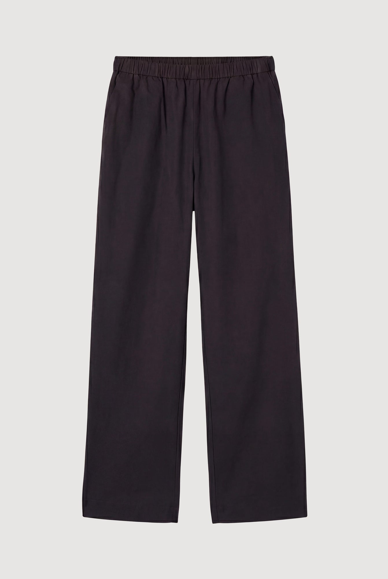 Peyton Stretch-Waist Organic Cotton Pant (Petite) | Black