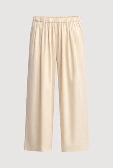 Peyton Stretch-Waist Organic Cotton Pant (Petite) | Butter Yellow