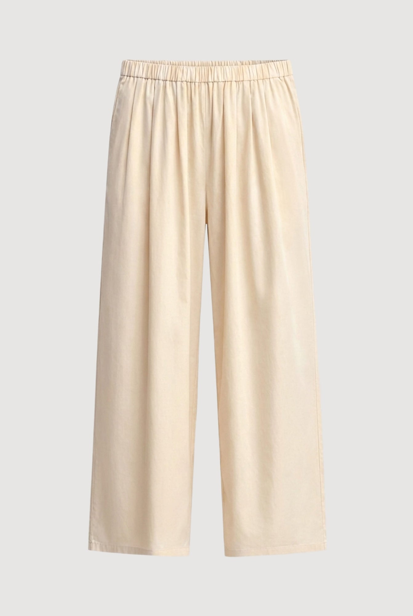 Peyton Stretch-Waist Organic Cotton Pant (Petite) | Butter Yellow