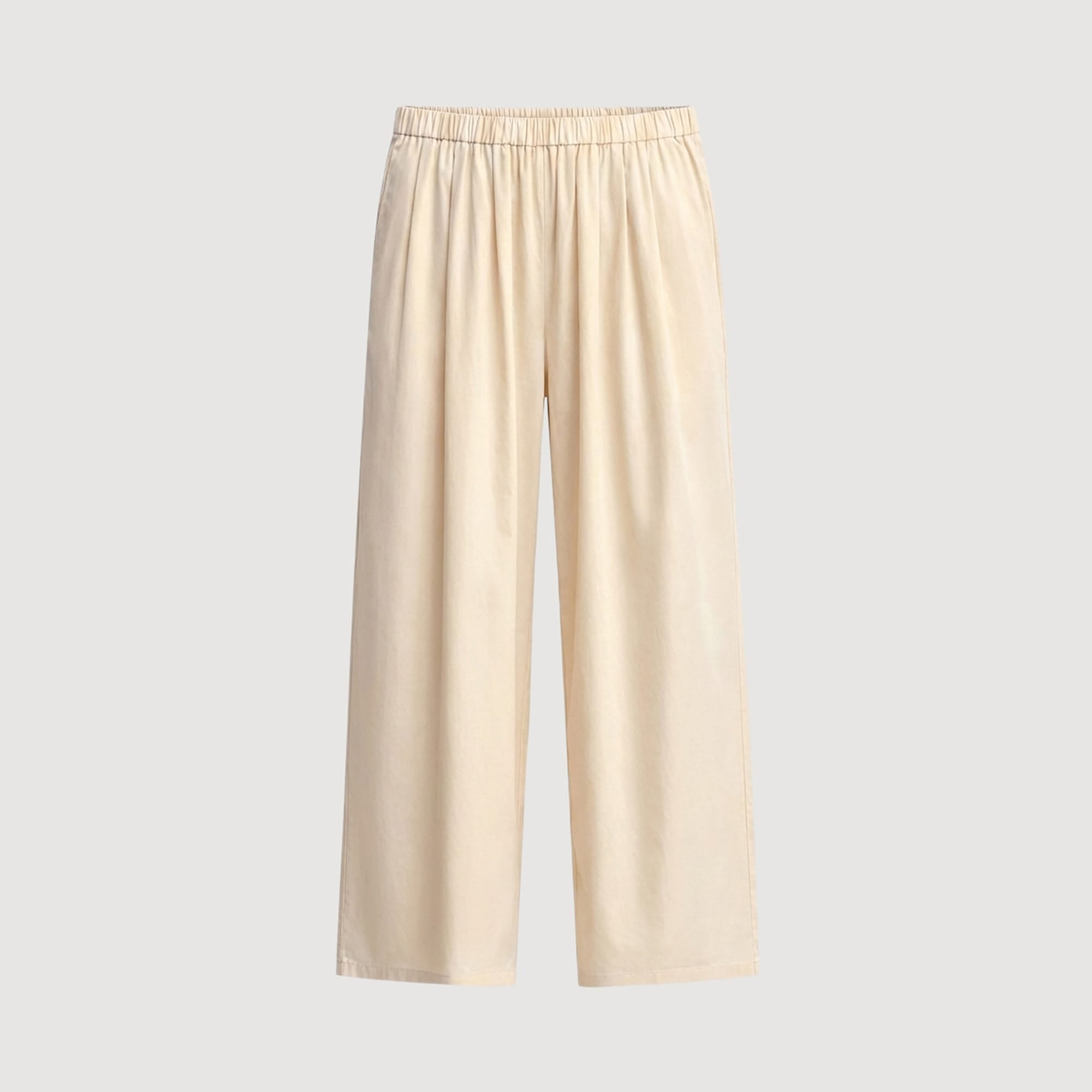 Peyton Stretch-Waist Organic Cotton Pant (Petite) | Butter Yellow