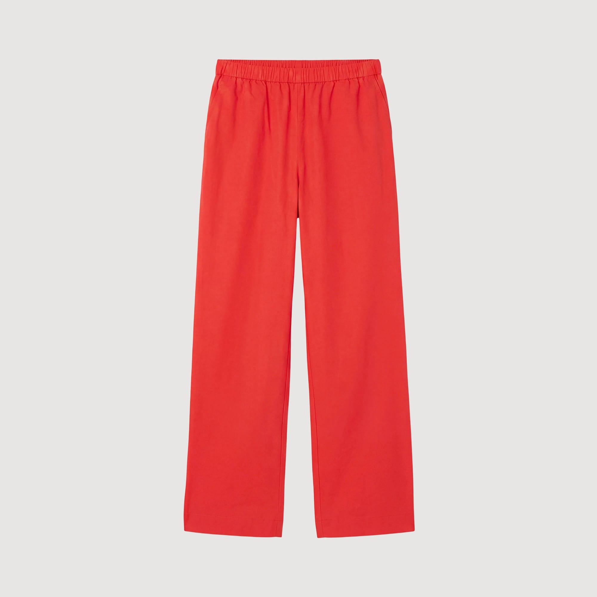 Peyton Stretch-Waist Organic Cotton Pant (Petite) | Tomato