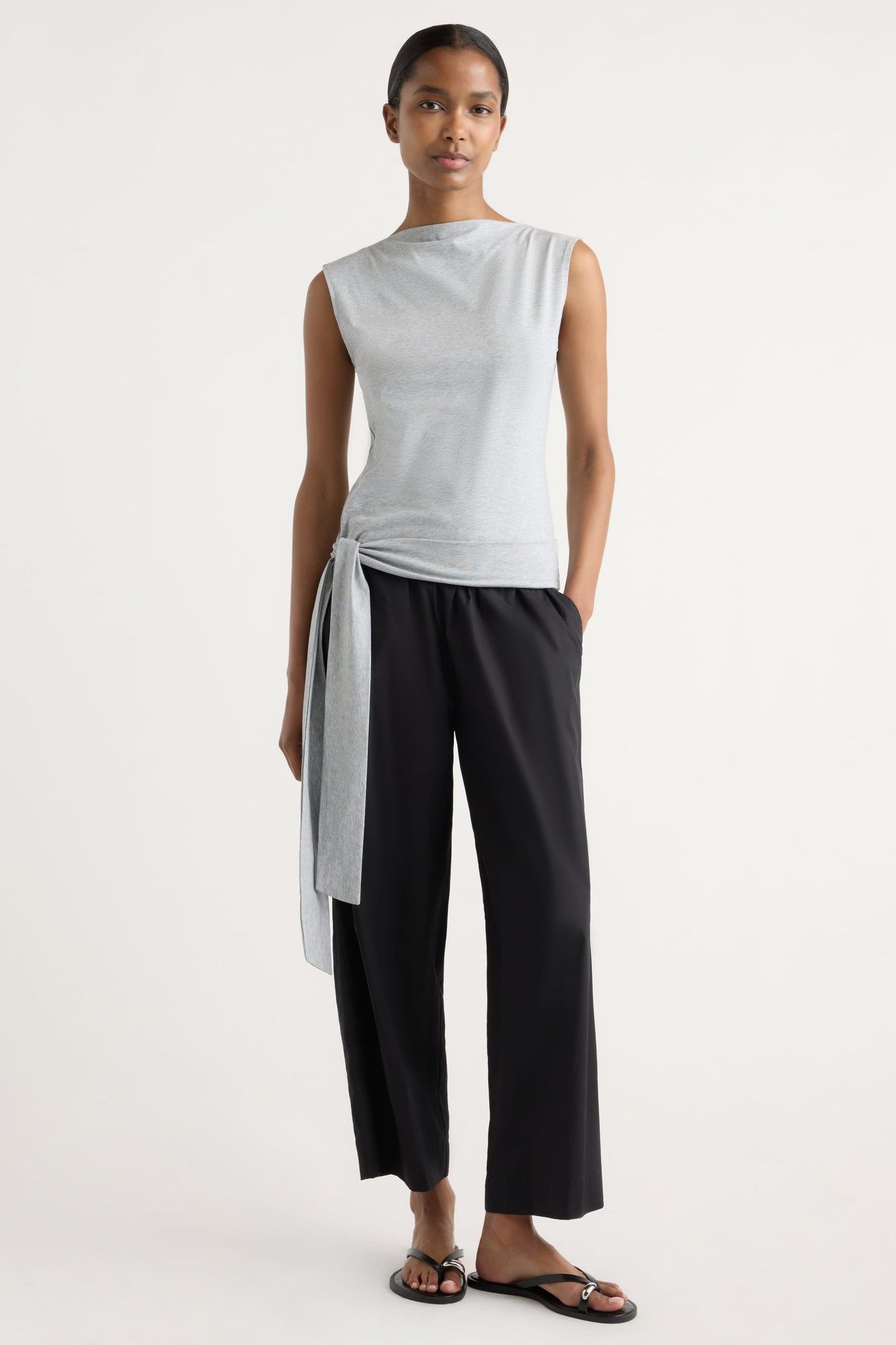 Isilda | Paula Stretch-Waist Organic Cotton Pant in Size Extra Small
