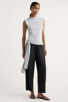 Isilda | Paula Stretch-Waist Organic Cotton Pant in Size Extra Small
