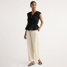 Isilda | Paula Stretch-Waist Organic Cotton Pant in Size Extra Small