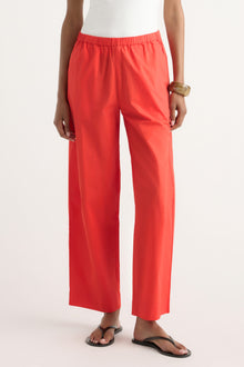 Isilda | Paula Stretch-Waist Organic Cotton Pant in Size Extra Small