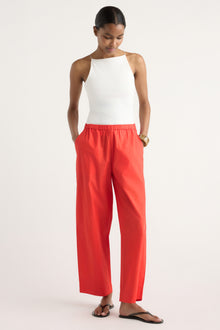 Isilda | Paula Stretch-Waist Organic Cotton Pant in Size Extra Small