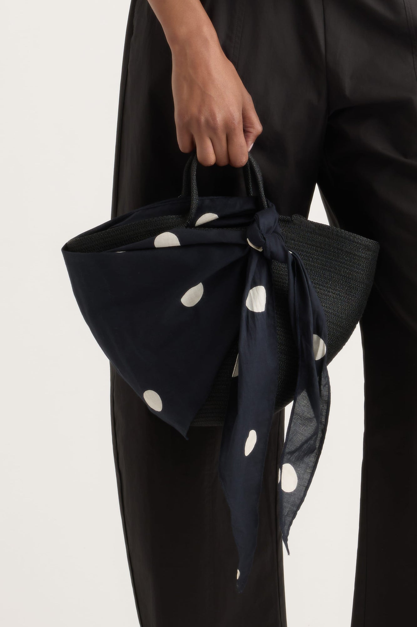 Isilda | Piper Lightweight Polka Dot Triangle Scarf in Size OS