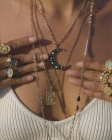 Celestial Duo Necklace | Sterling Silver