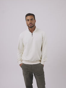 Mens | Hyperloop Q-Zip | Signature-Fit | Ivory