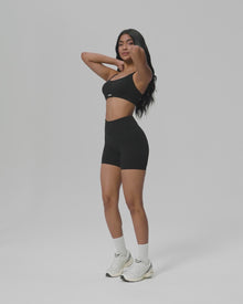 High-Waisted Impact Mesh Shorts | Rust Brown