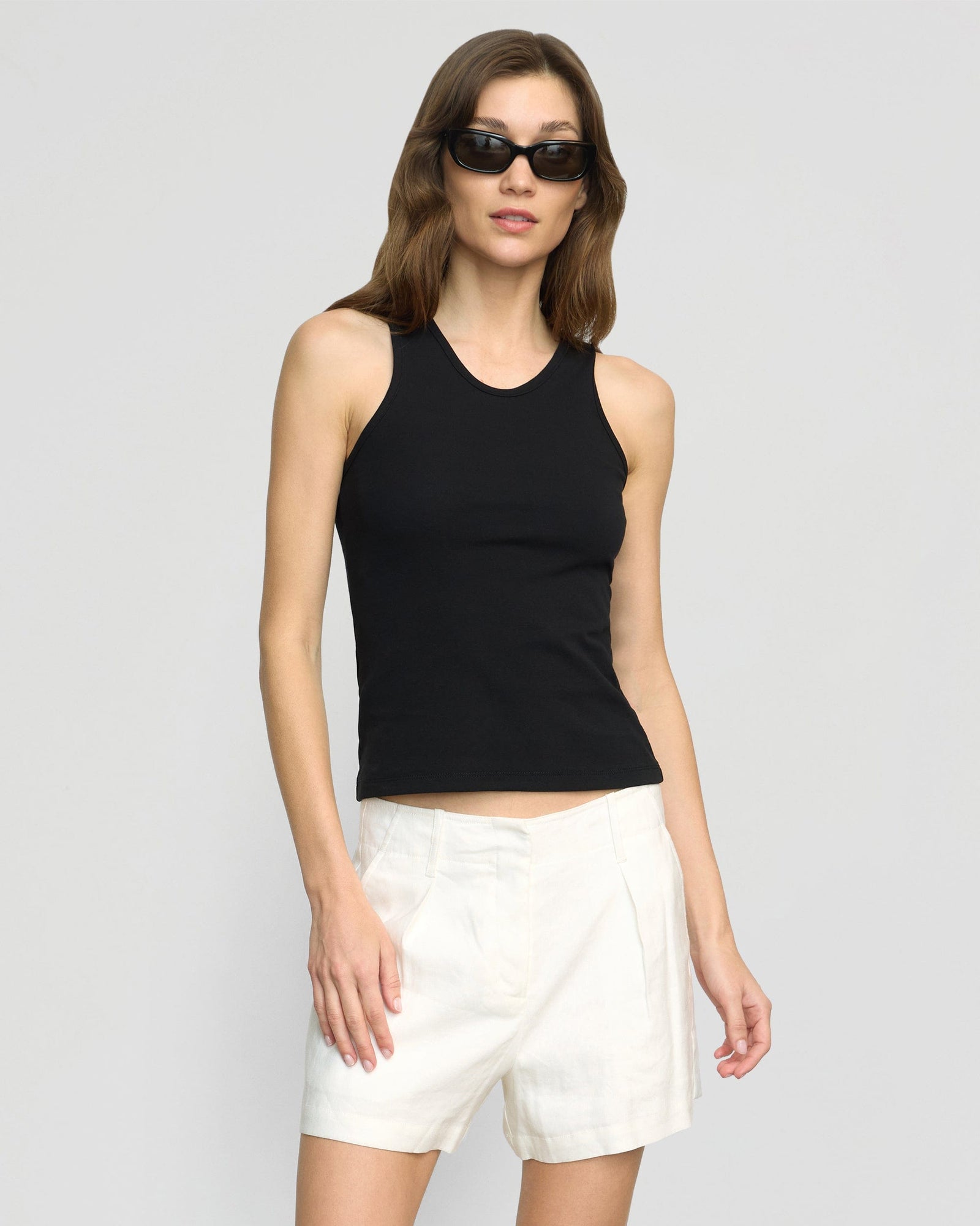 Renee | Prithi Scoop-Neck Tank in Size Small