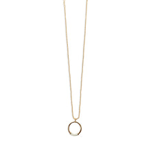 The Enamel Hoop Necklace | Gold-Plated/White