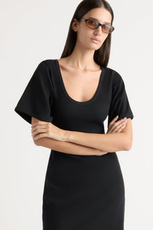 Karolina | Rae Sculpted Scoop-Neck Mini Dress in Size Extra Small