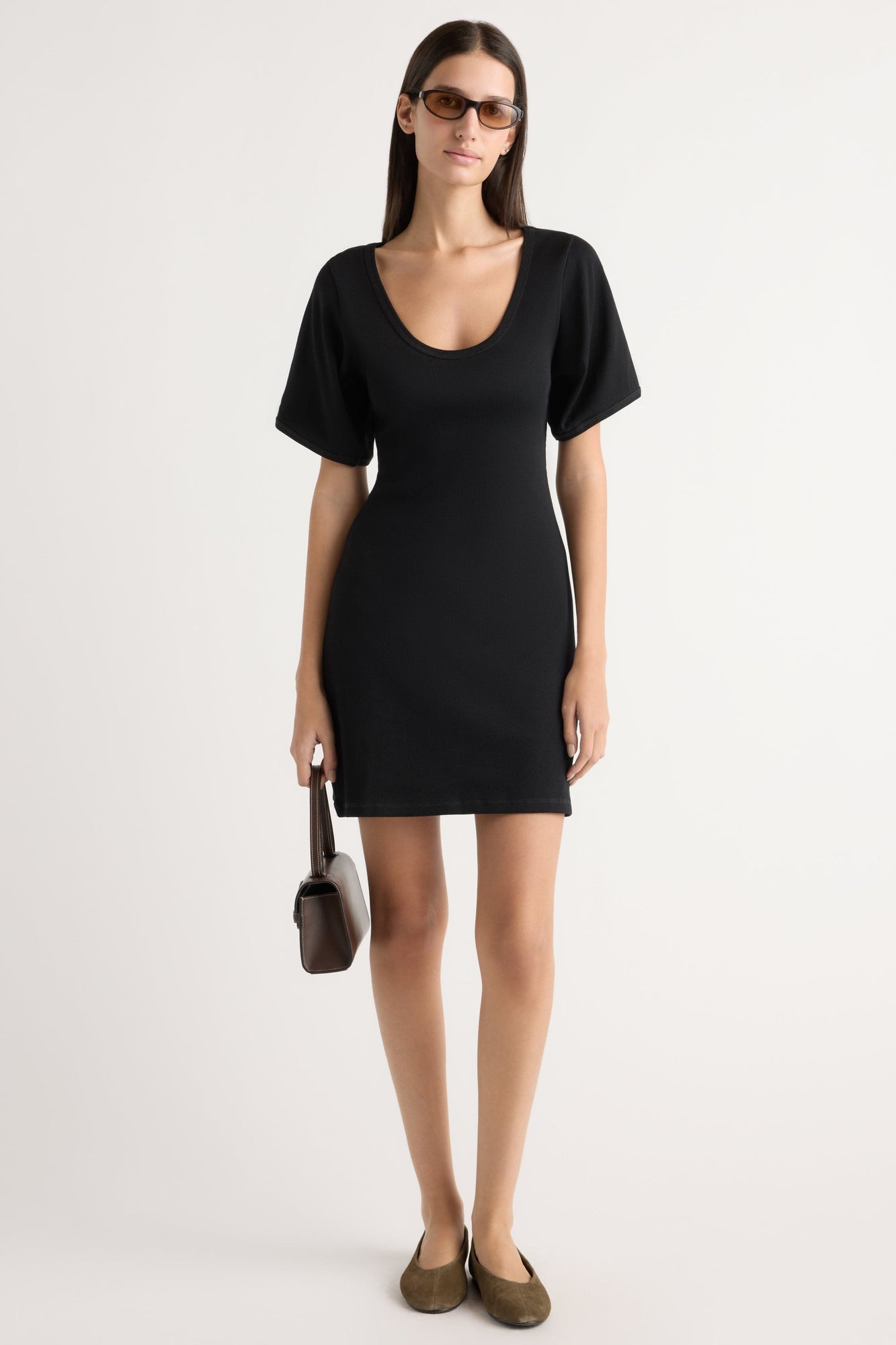 Karolina | Rae Sculpted Scoop-Neck Mini Dress in Size Extra Small