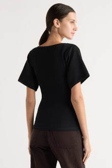 Karolina | Renee Sculpted Scoop-Neck Tee in Size Extra Small