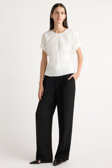 Karolina | Roxanne Elasticated-Sleeve Blouse in Size Extra Small