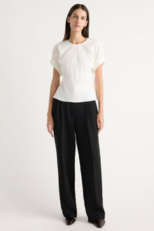 Karolina | Roxanne Elasticated-Sleeve Blouse in Size Extra Small