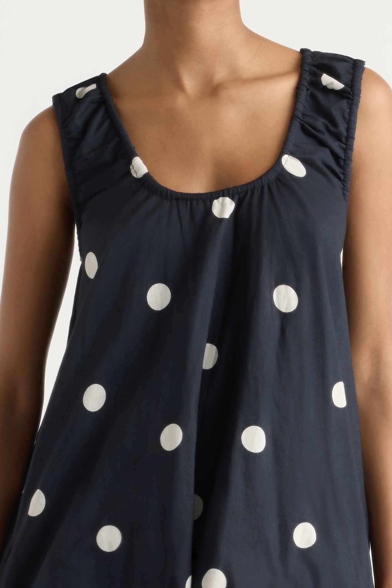 Isilda | Saehee Lightweight Polka Dot Tunic Top in Size Extra Small