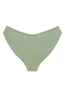 Added Coverage Lulu Bikini Bottom | Sage Green Rib