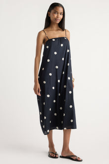 Isilda | Selene Lightweight Polka Dot Maxi Dress in Size Extra Small