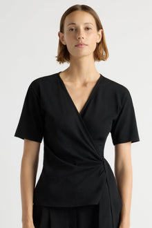 Mali | Sena Organic Cotton Wrap Tee in Size Small