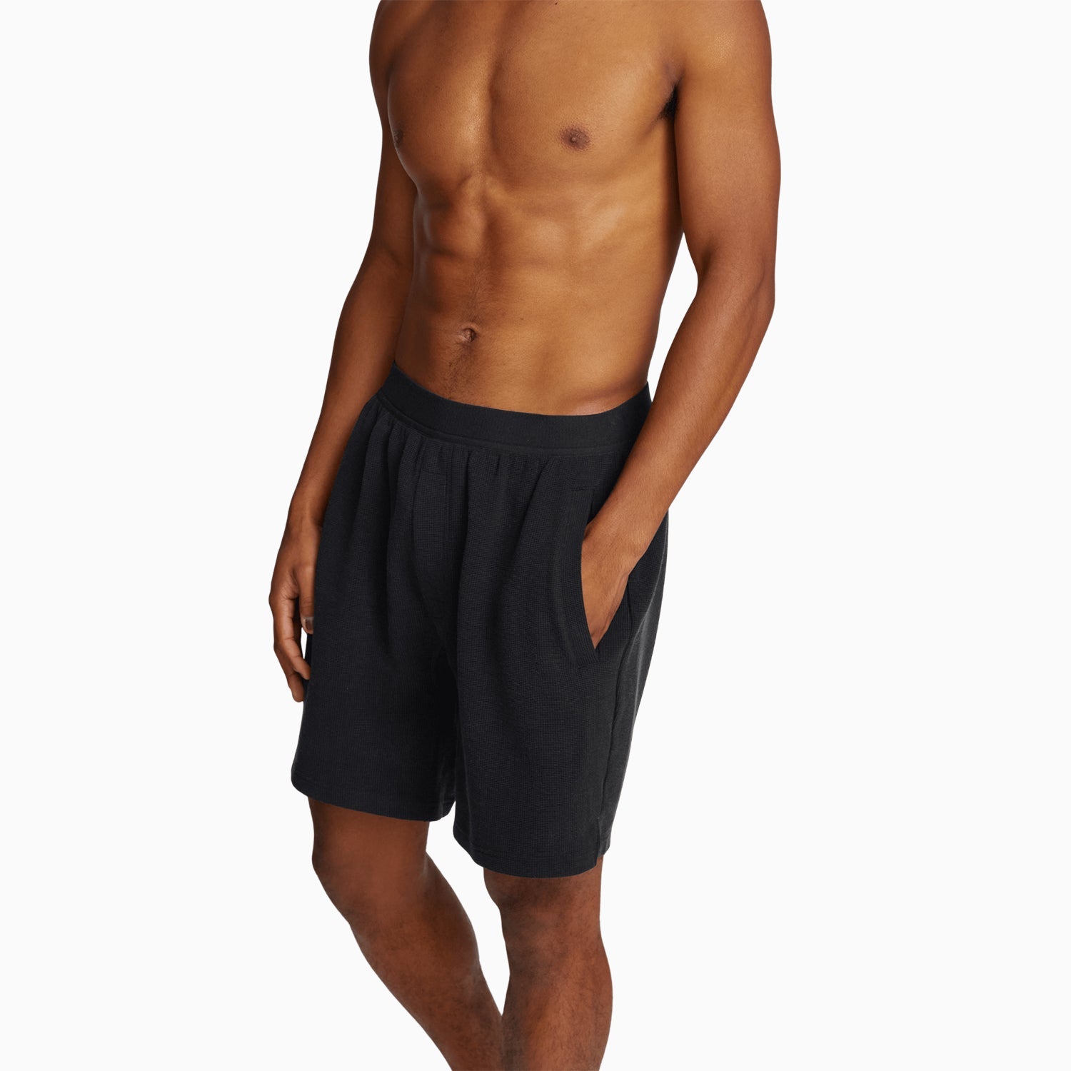 Modal Waffle Spa Short | Black