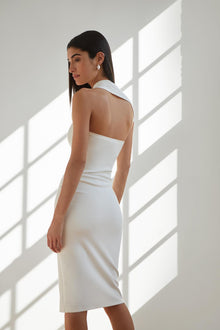 Manhattan Sleeveless Midi Dress | Off White