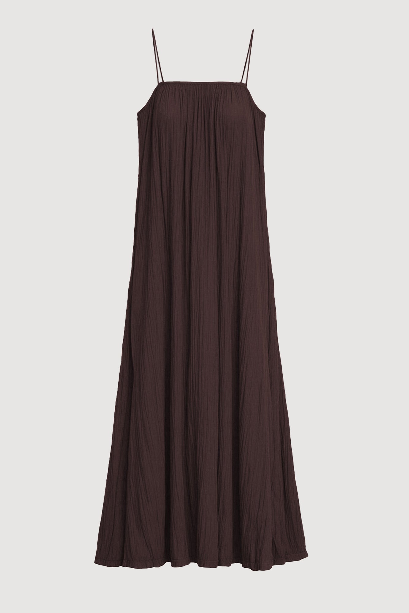 Karolina | Solange Crinkled Maxi Dress in Size Extra Small - Flat