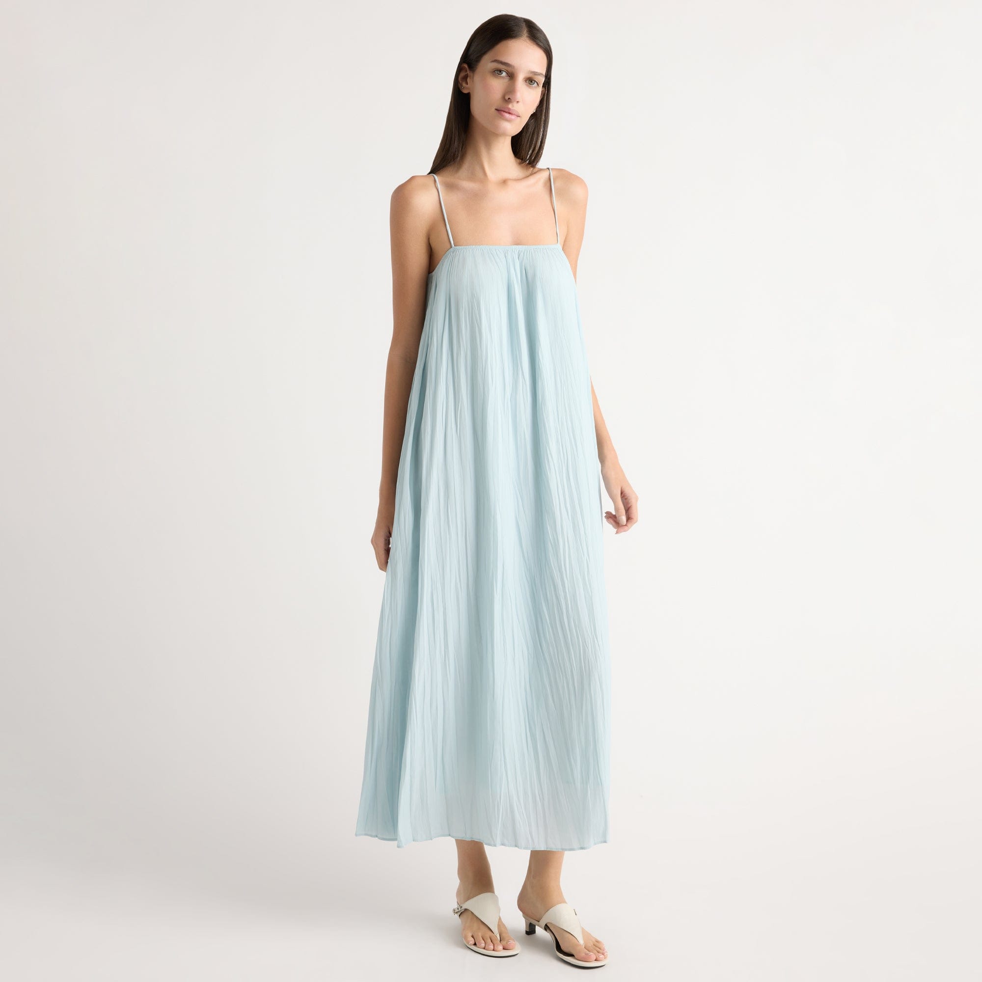 Karolina | Solange Crinkled Maxi Dress in Size Extra Small