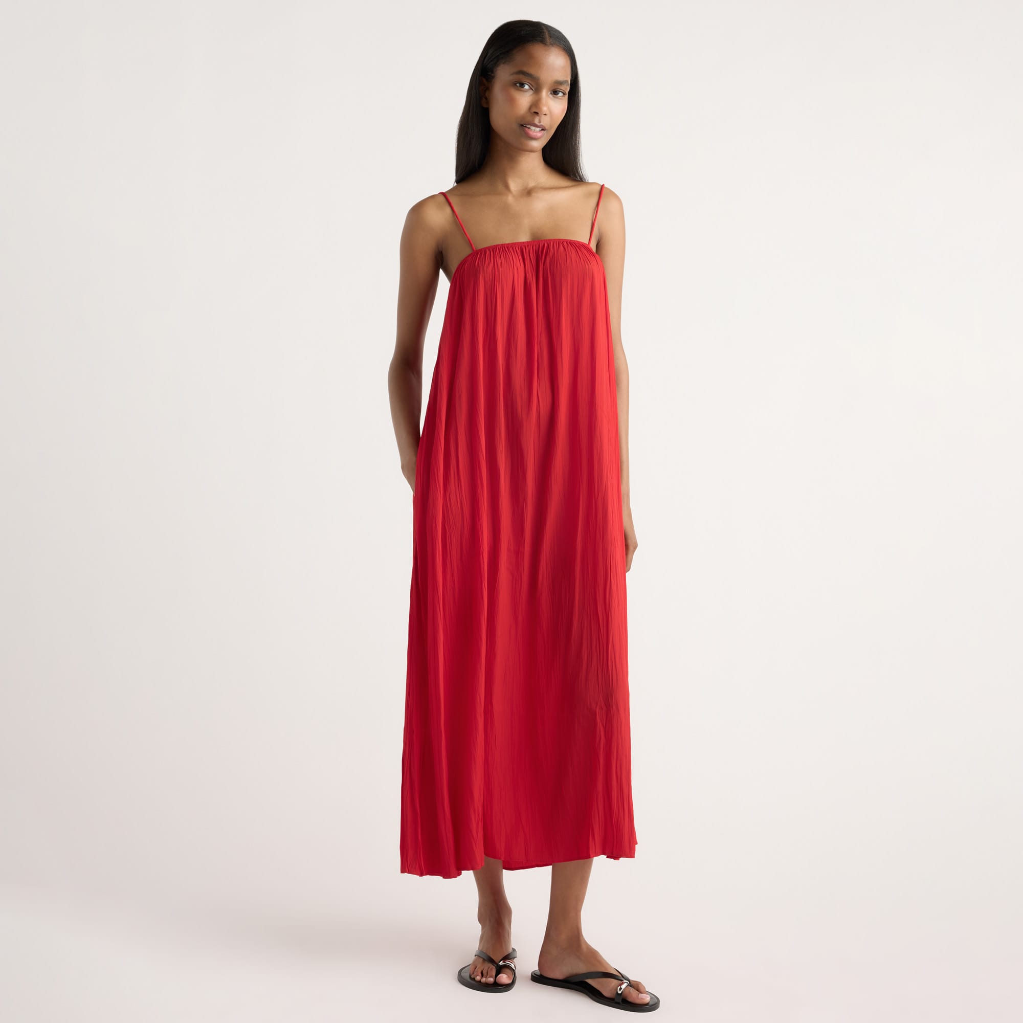 Isilda | Solange Crinkled Maxi Dress in Size Extra Small