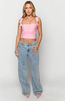 Sonny Low Rise Wide Leg Jeans | Mid Wash