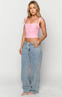 Sonny Low Rise Wide Leg Jeans | Mid Wash
