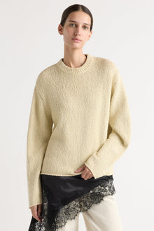 Karolina | Sonya Textured Organic Cotton Sweater in Size Extra Small