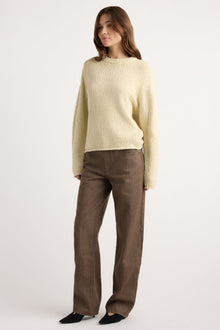 Renee | Sonya Textured Organic Cotton Sweater in Size Small