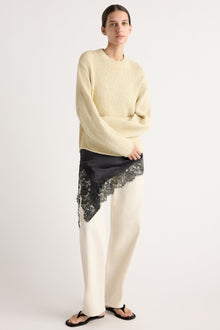 Karolina | Sonya Textured Organic Cotton Sweater in Size Extra Small