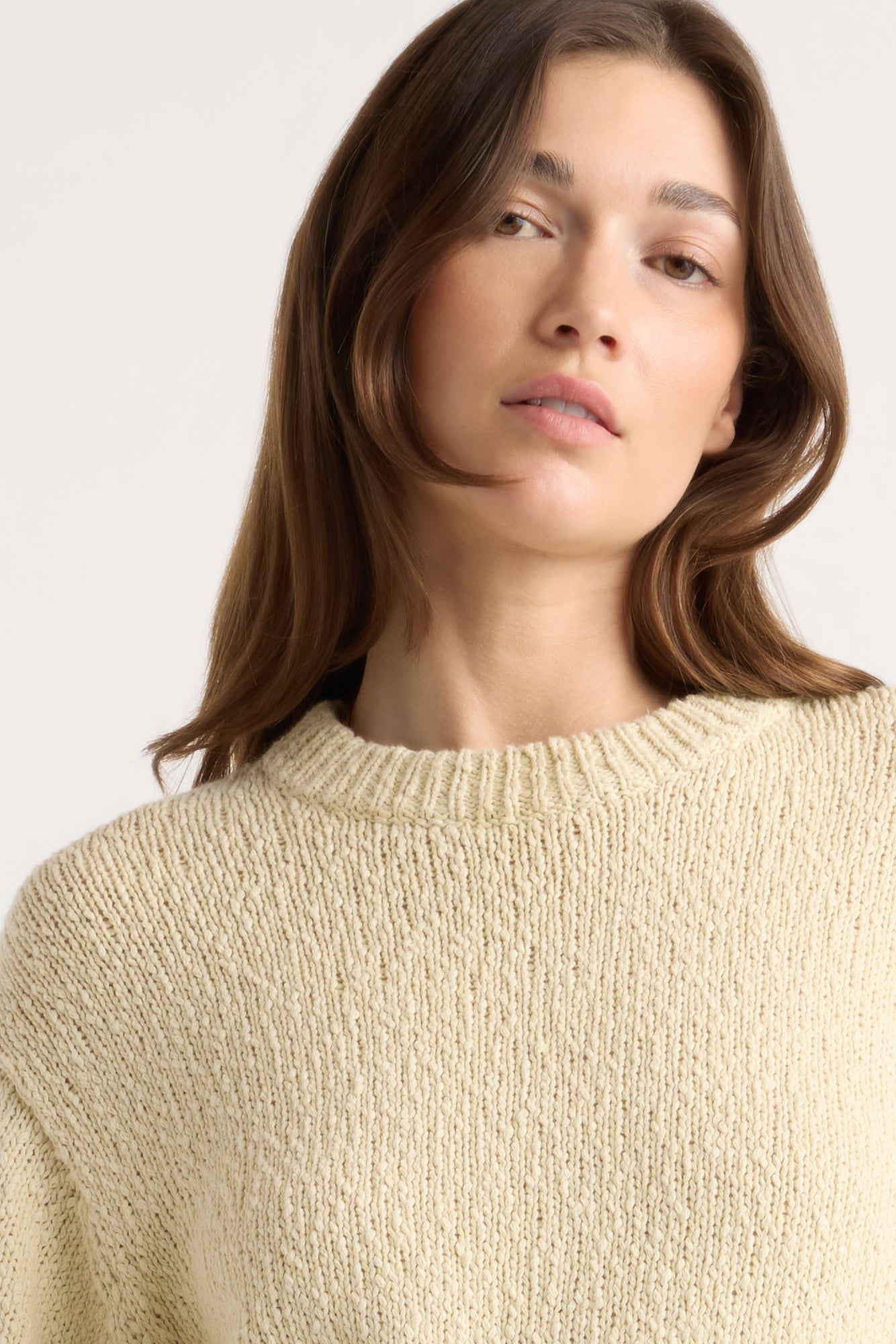 Renee | Sonya Textured Organic Cotton Sweater in Size Small