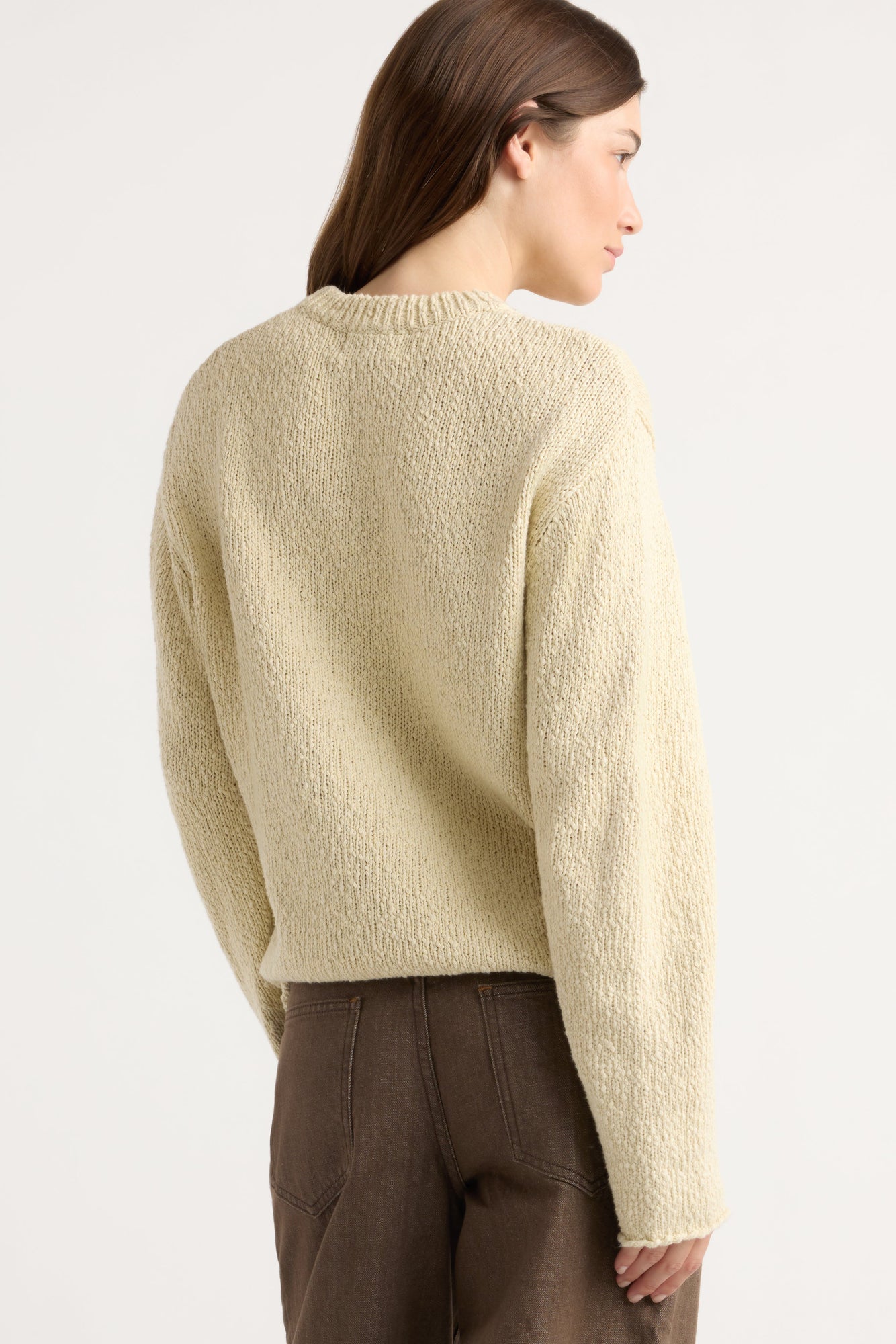 Renee | Sonya Textured Organic Cotton Sweater in Size Small