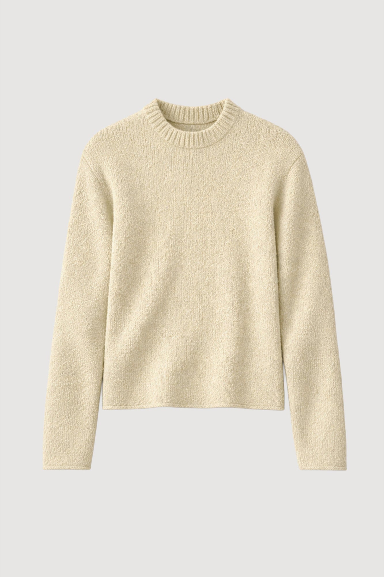 Mali | Sonya Textured Organic Cotton Sweater in Size Small - Flat