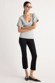 Karolina | Tez Kick-Flare Ponte Stretch Pant in Size Extra Small