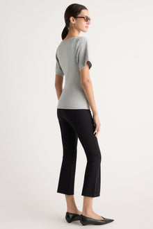 Karolina | Tez Kick-Flare Ponte Stretch Pant in Size Extra Small