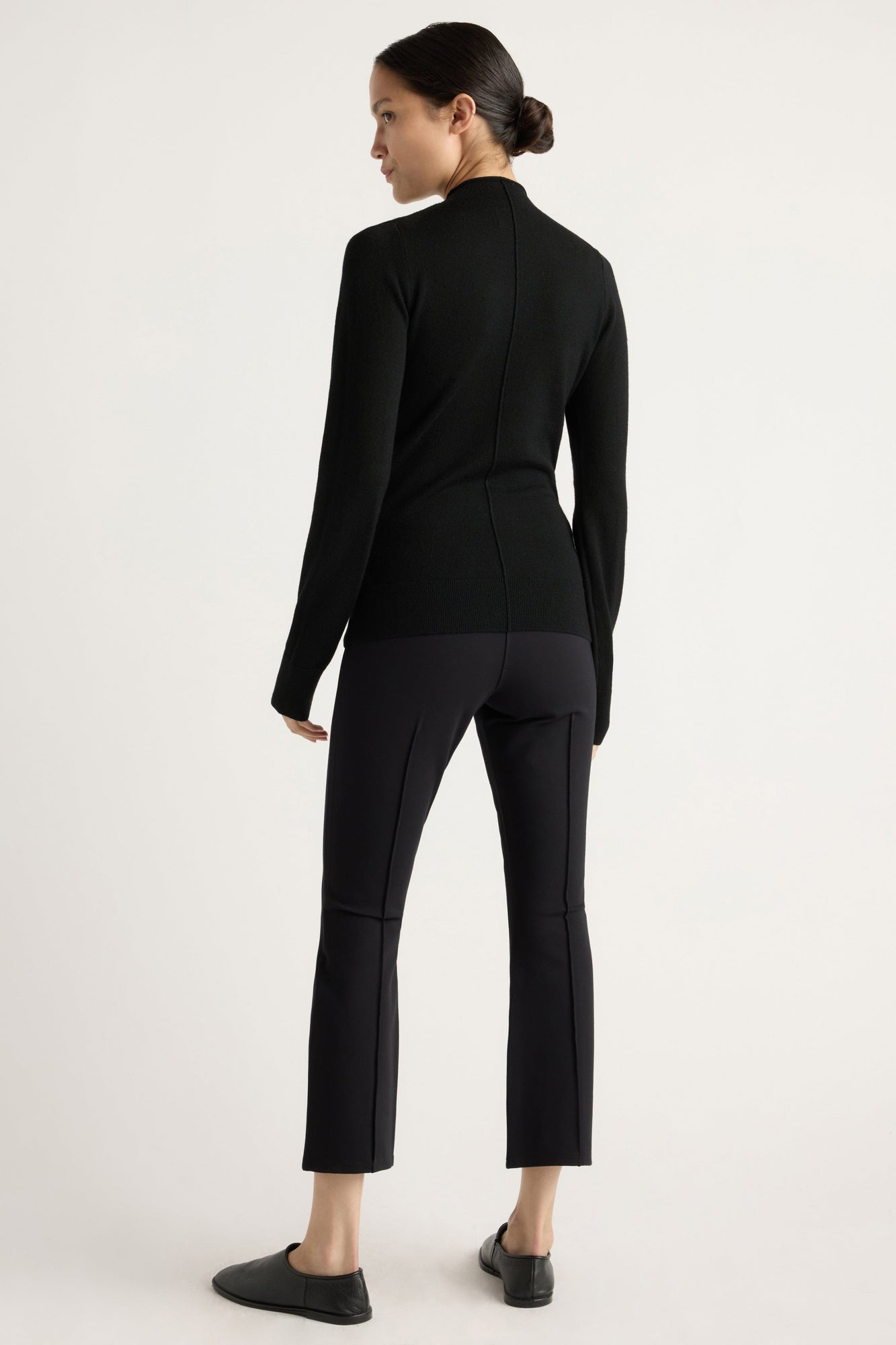 Charlotte | Tez Kick-Flare Ponte Stretch Pant in Size Small