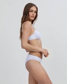 The Daphne Eyelet Bikini Top - Solid & Striped