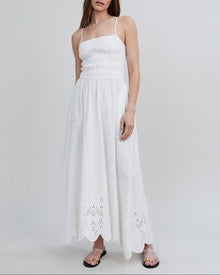 The Eyelet Delta Midi Dress - Solid & Striped