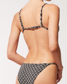 Women | The Lulu Bikini Bottom | Geo Lurex Blackout