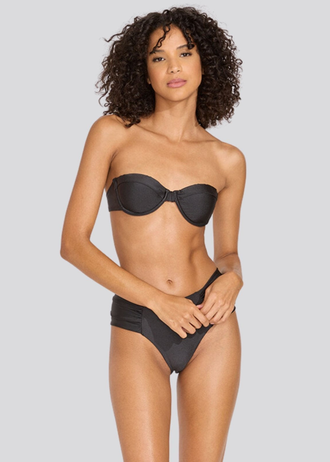 The Maisie Bikini Top - Solid & Striped