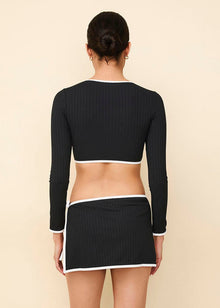 The Nola Ribbed Rashguard - Solid & Striped