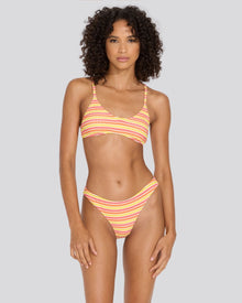 The Rachel Ribbed Bikini Bottom - Solid & Striped