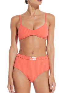 The Rachel Ribbed Top - Solid & Striped