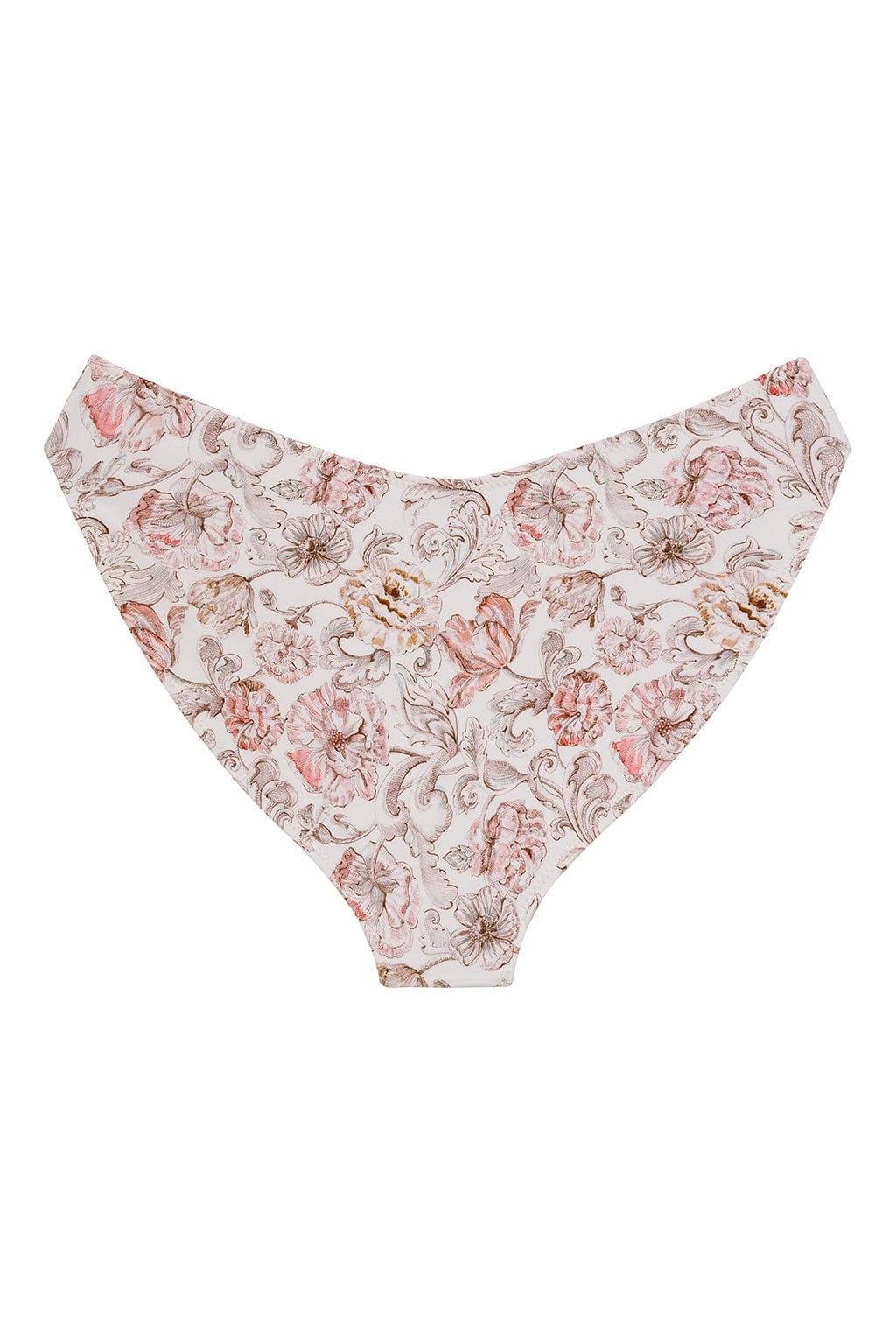 Added Coverage Lulu Zig Zag Stitch Bikini Bottom | Venecia Floral