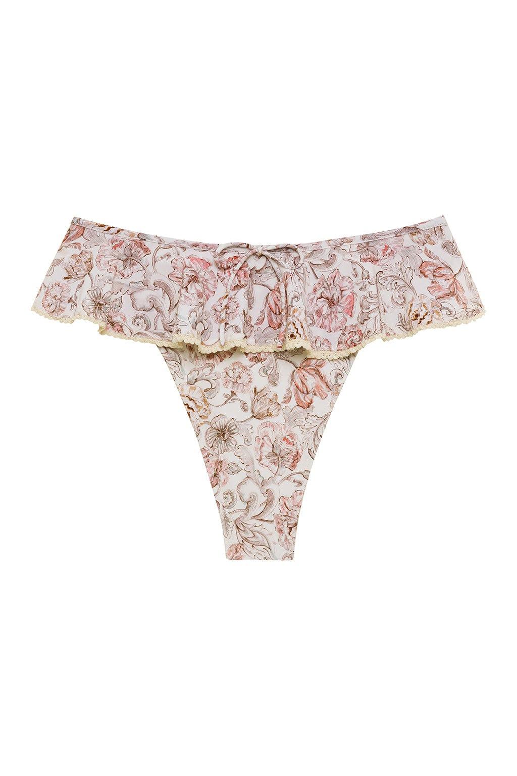 Tamarindo Ruffle Bikini Bottom | Venecia Floral